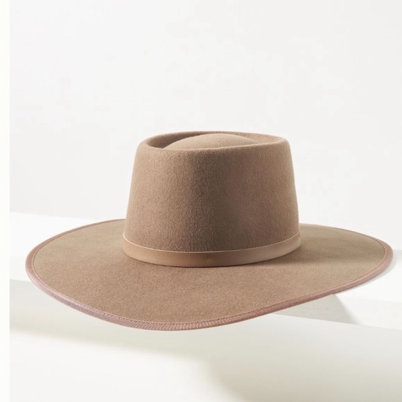Anthropologie Accessories - Anthropologie Trimmed Wool Boater